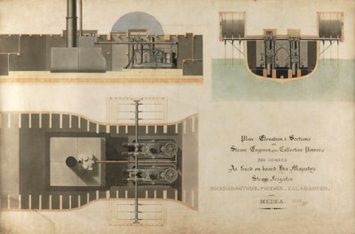 A marine steam engine, 1832 by James Hall Nasmyth